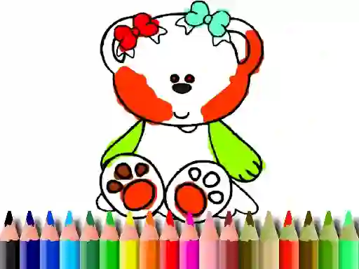 Back to School: Sweet Bear Coloring — δωρεάν online παιχνίδι