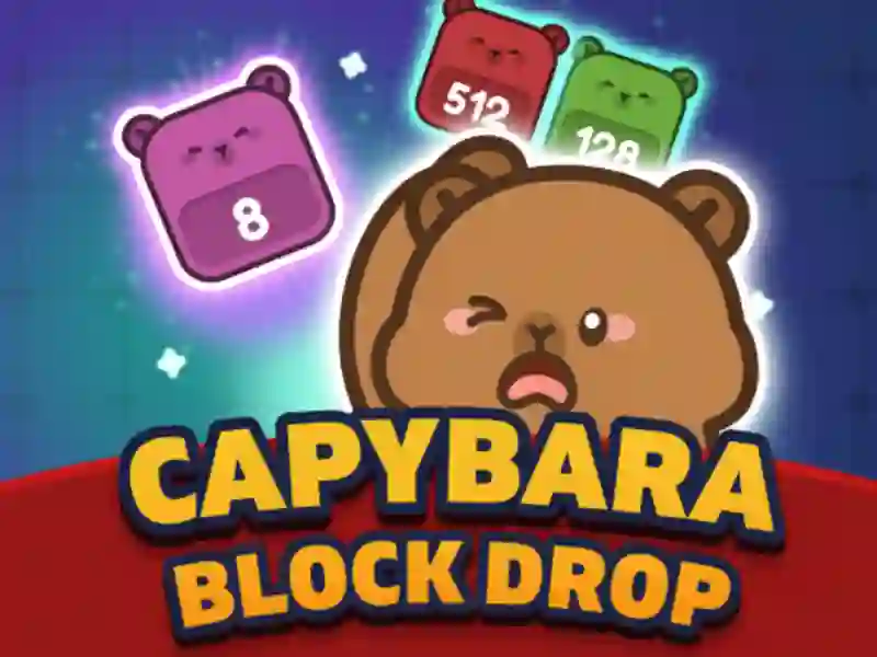 Capybara Block Drop — δωρεάν online παιχνίδι