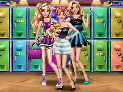 Princesses College Day — δωρεάν online παιχνίδι
