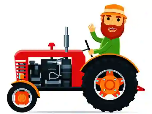 Cartoon Farm Traktors — δωρεάν online παιχνίδι