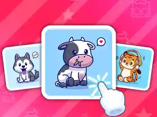 Cute Animal Cards — δωρεάν online παιχνίδι