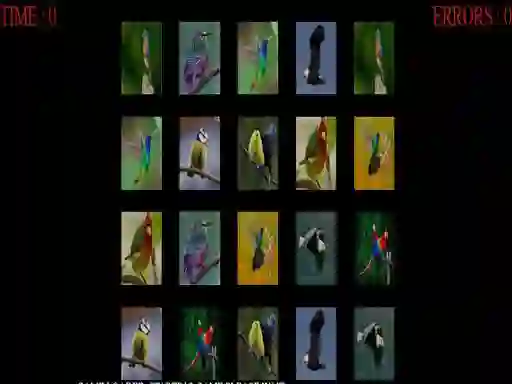 Memorize the birds — δωρεάν online παιχνίδι