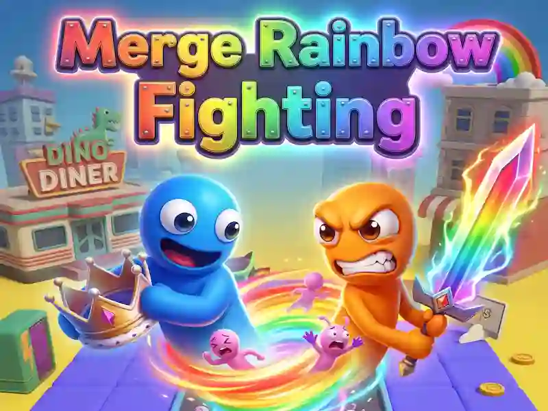 Merge Rainbow Fighting — δωρεάν online παιχνίδι