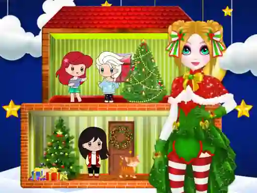 Christmas Puppet Princess House — δωρεάν online παιχνίδι