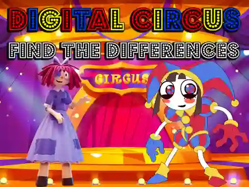 Digital Circus Find The Differences — δωρεάν online παιχνίδι