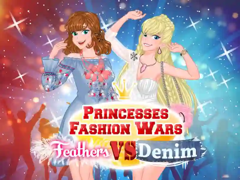 Princesses Fashion Wars Feathers VS Denim — δωρεάν online παιχνίδι