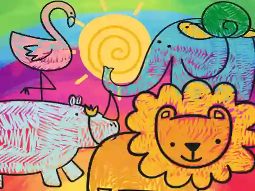 Little Animals Coloring — δωρεάν online παιχνίδι