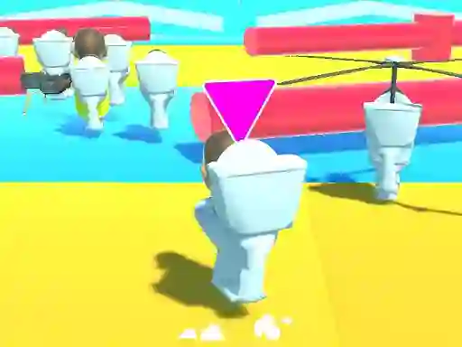 Fall Boys Skibidi Toilet — δωρεάν online παιχνίδι