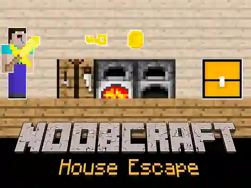 Noobcraft House Escape — δωρεάν online παιχνίδι