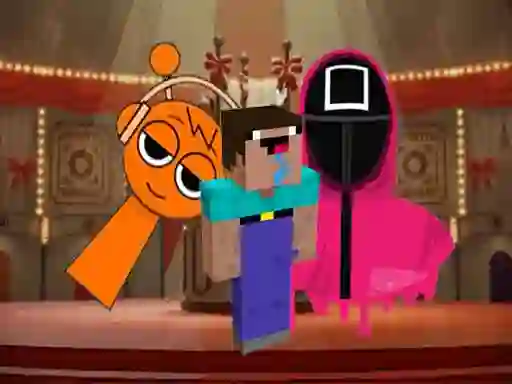 Nextbots on Minecraft Squid Game Sprunki — δωρεάν online παιχνίδι