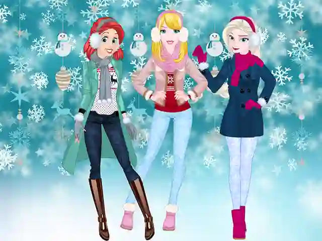 Princesses Winter Spree — δωρεάν online παιχνίδι