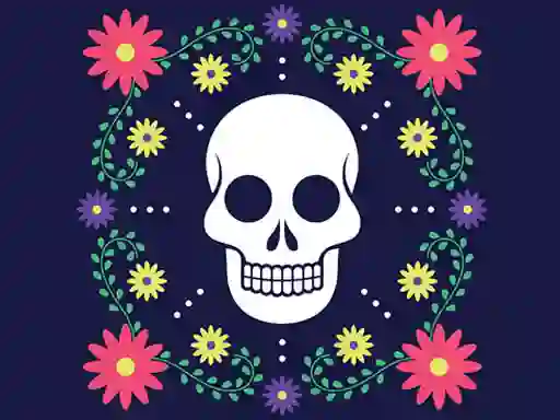 Colorful Skull Jigsaw — δωρεάν online παιχνίδι