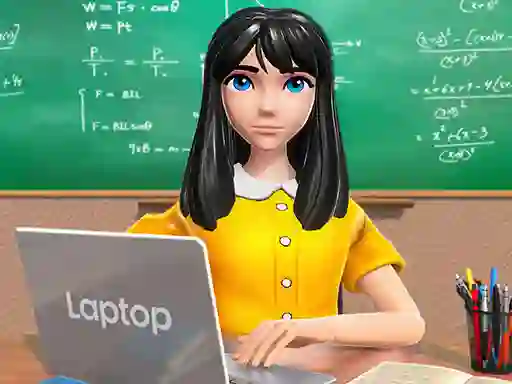 School Teacher Game School Day — δωρεάν online παιχνίδι