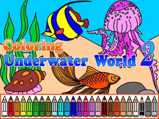 Сoloring Underwater World 2 — δωρεάν online παιχνίδι