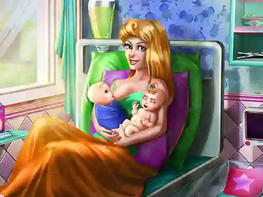 Sleepy Princess Twins Birth — δωρεάν online παιχνίδι