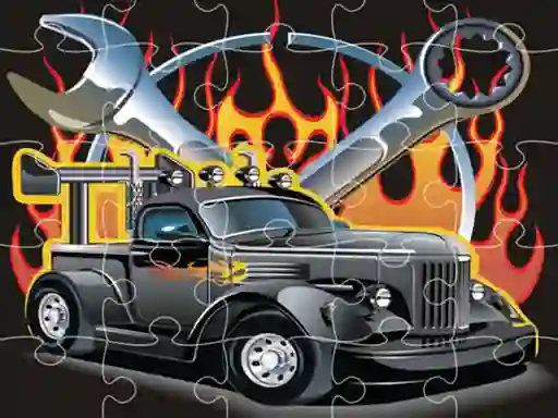 Hot Rod Jigsaw — δωρεάν online παιχνίδι