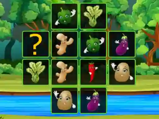 Vegetable Cards Match — δωρεάν online παιχνίδι