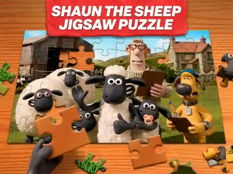 Shaun the Sheep Jigsaw Puzzle — δωρεάν online παιχνίδι