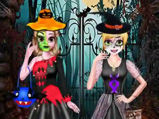 Sister's Halloween Dresses — δωρεάν online παιχνίδι