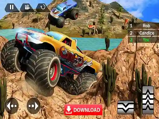 Racing Monster Truck — δωρεάν online παιχνίδι