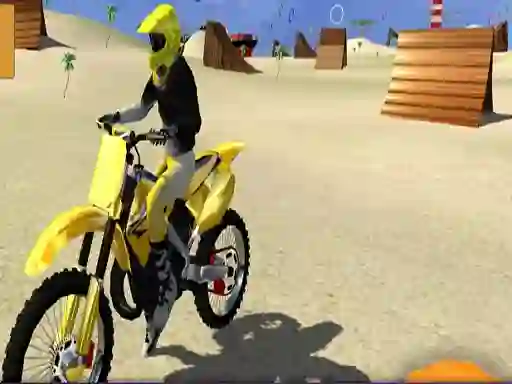 Motor Cycle Beach Stunt — δωρεάν online παιχνίδι