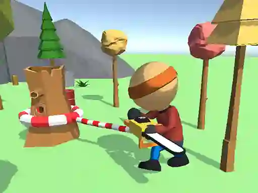Wood Man Cutter — δωρεάν online παιχνίδι