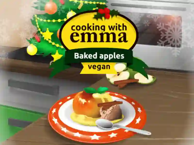 Cooking with Emma Baked Apples vegan — δωρεάν online παιχνίδι