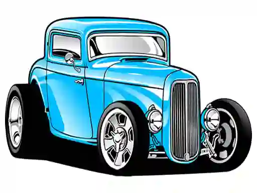 Hot Rod Coloring — δωρεάν online παιχνίδι
