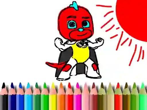 Back To School: Mask Boy Coloring — δωρεάν online παιχνίδι