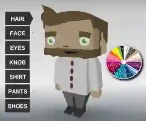 Coloring Bloxy Boy — δωρεάν online παιχνίδι
