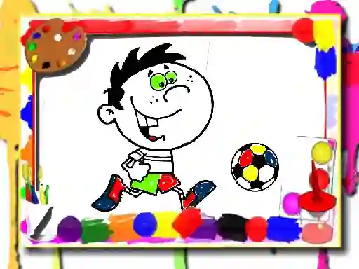 Football Coloring Time — δωρεάν online παιχνίδι