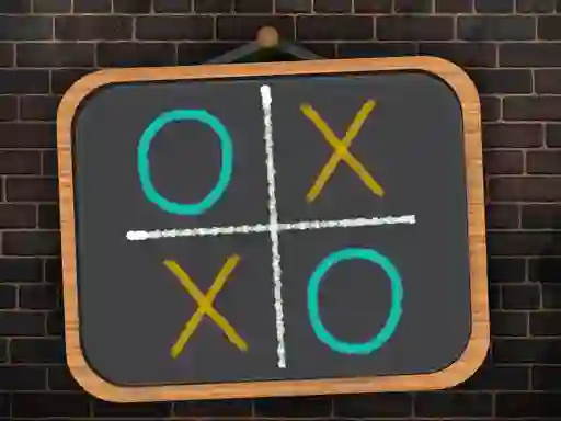 Tic Tac Toe blackboard — δωρεάν online παιχνίδι