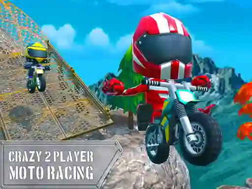 Crazy 2 Player Moto Racing — δωρεάν online παιχνίδι