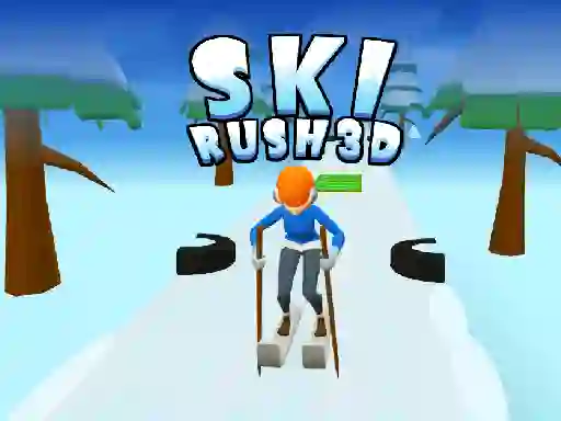 Ski Rush 3d — δωρεάν online παιχνίδι