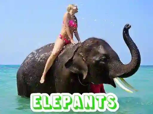 Elephants Puzzle — δωρεάν online παιχνίδι