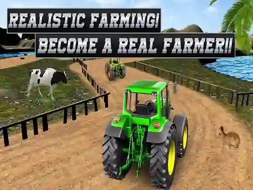 Real Tractor Farming Simulator : Heavy Duty Tractor — δωρεάν online παιχνίδι