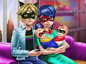 Dotted Girl Family Day — δωρεάν online παιχνίδι