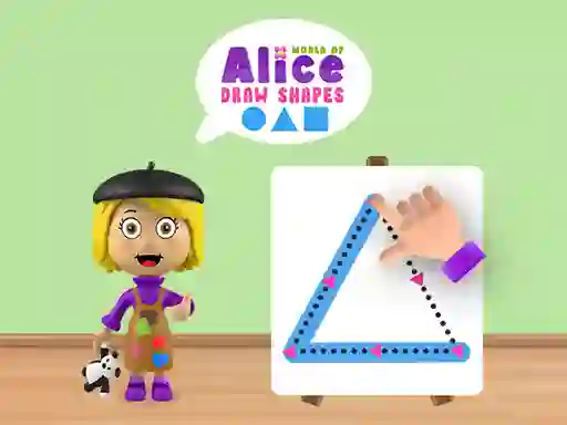 World of Alice Draw Shapes — δωρεάν online παιχνίδι