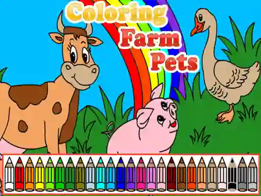 Coloring Farm Pets — δωρεάν online παιχνίδι