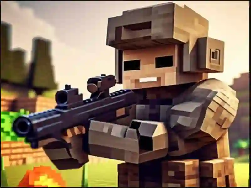 Pixel Village Battle 3D.io — δωρεάν online παιχνίδι