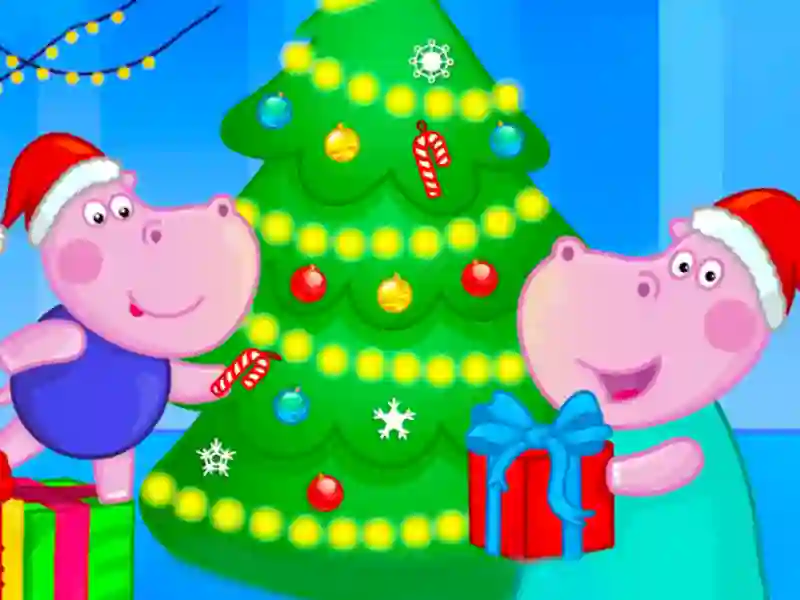 Hippo Christmas Calendar — δωρεάν online παιχνίδι