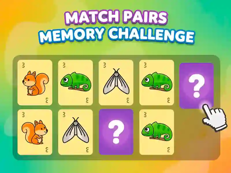 Match Pairs Memory Challenge — δωρεάν online παιχνίδι