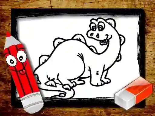 Back To School: Dinosaur Coloring Book — δωρεάν online παιχνίδι