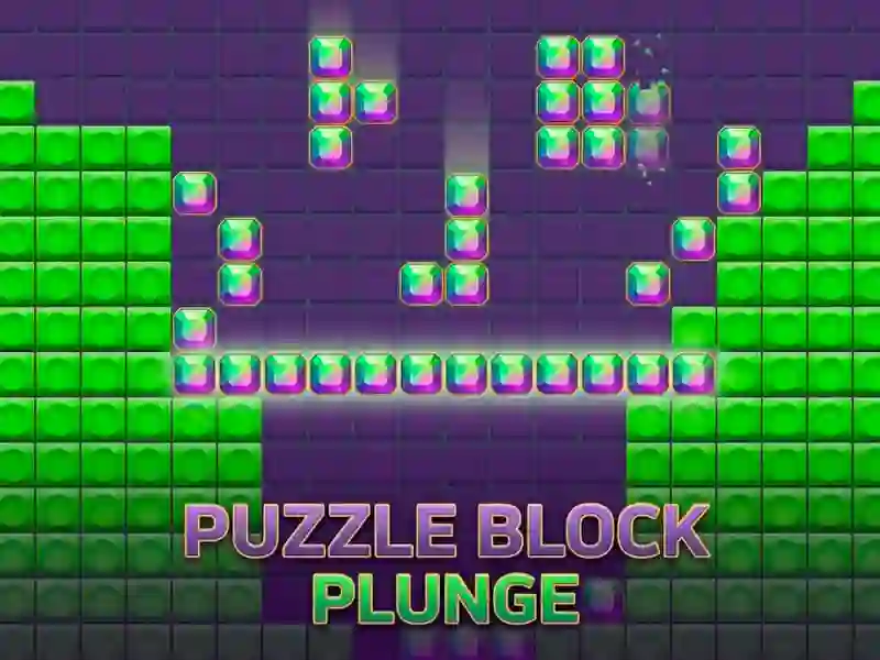 Puzzle Block Plunge — δωρεάν online παιχνίδι
