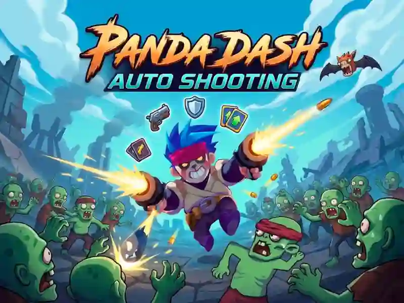 Panda Dash Auto Shooting — δωρεάν online παιχνίδι