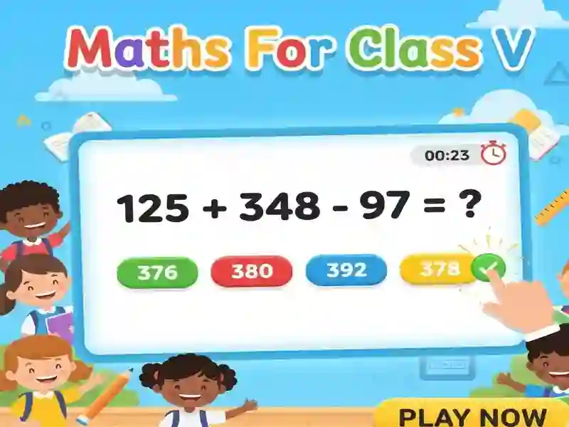 Maths For Class V — δωρεάν online παιχνίδι