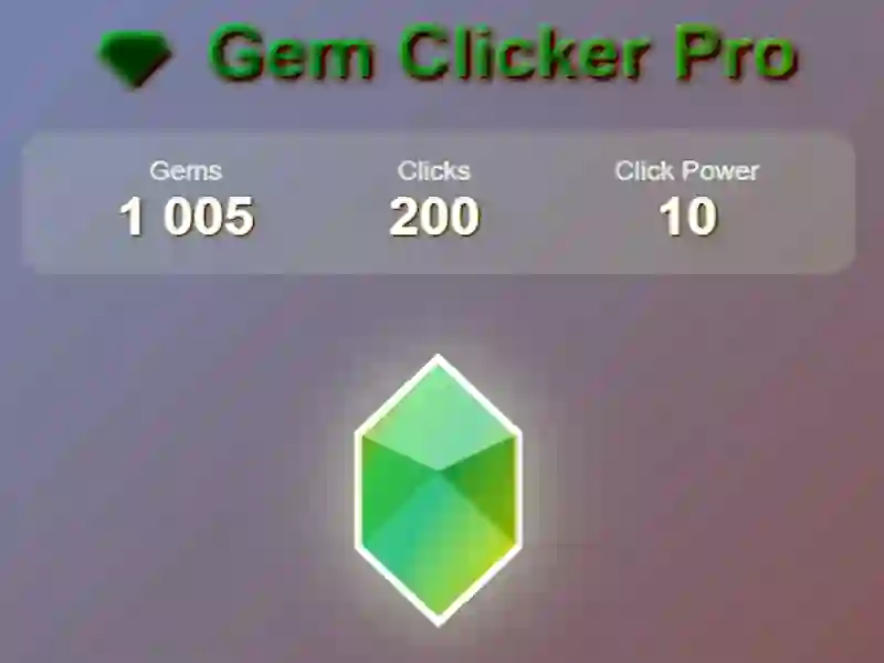 Gem clicker pro — δωρεάν online παιχνίδι