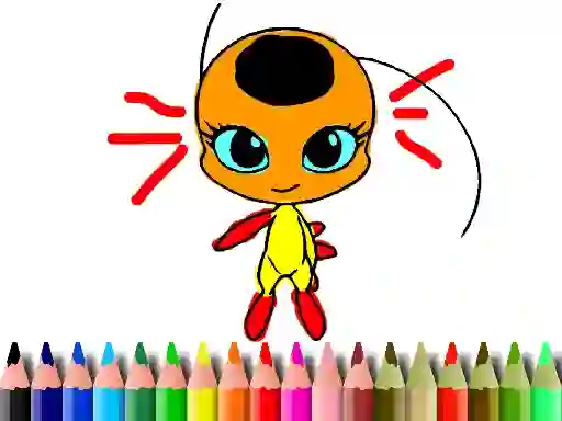 Back To School: Dotted Girl Coloring — δωρεάν online παιχνίδι