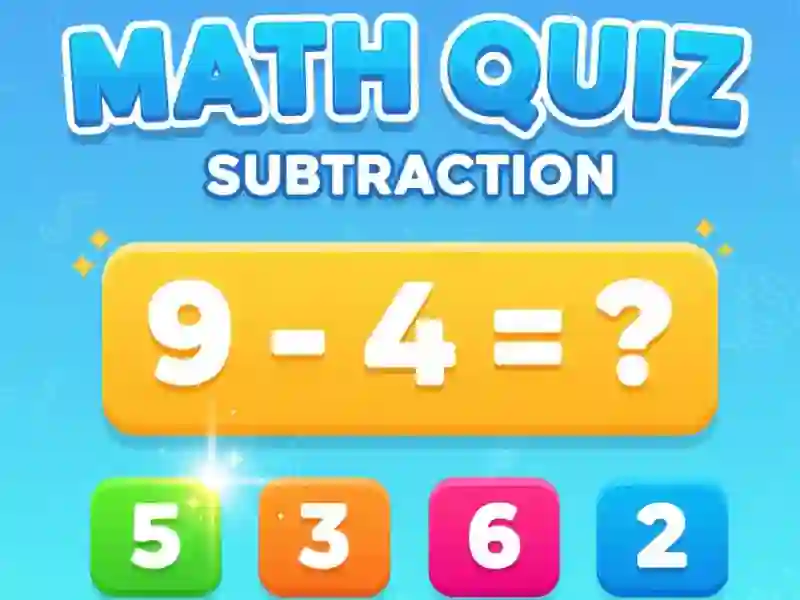 Math Quiz - Subtraction — Παίξε Δωρεάν Online στο SGameS
