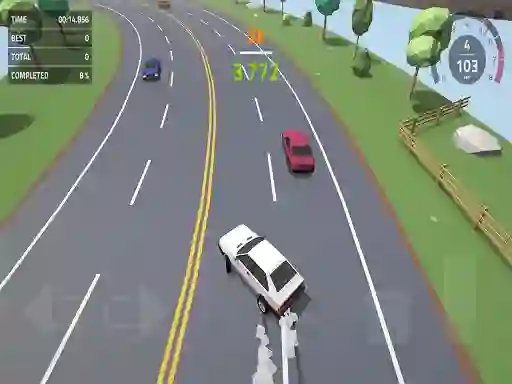 Polygon Drift: Endless Traffic Racing — δωρεάν online παιχνίδι